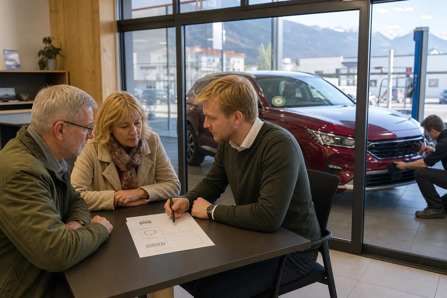 Begagnad bil från Österrike inför import till Sverige