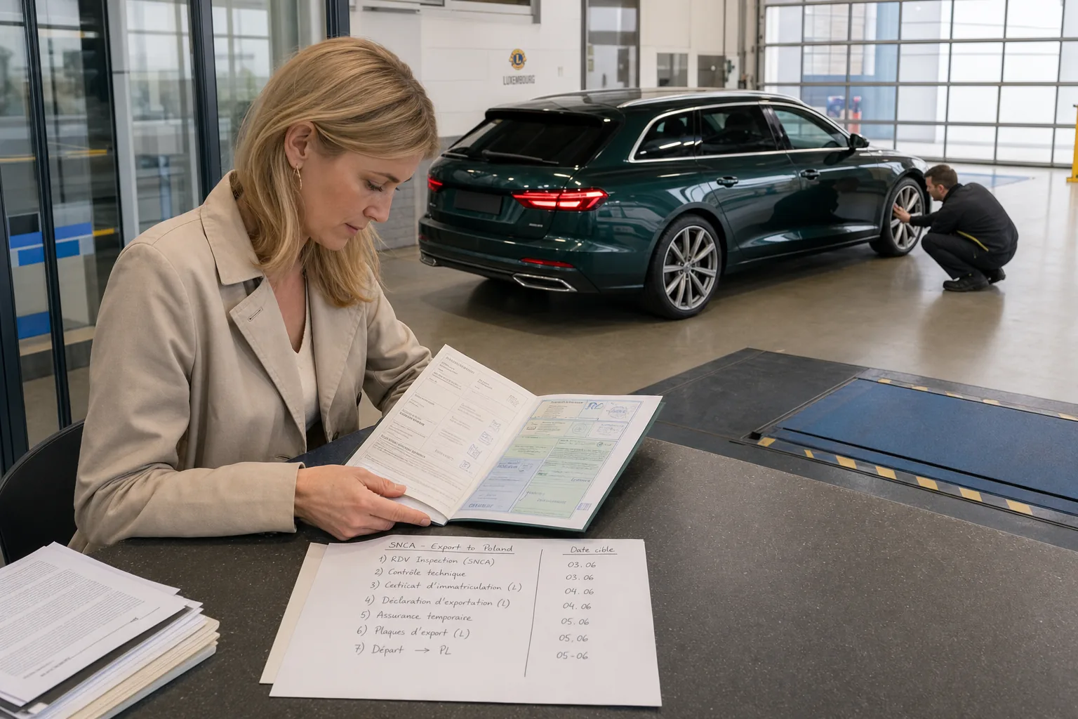 Begagnad bil från Luxemburg inför import till Sverige