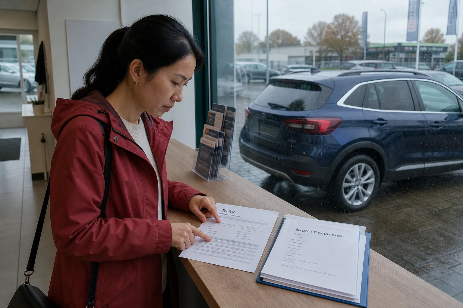 Begagnad bil från Nederländerna inför import till Sverige